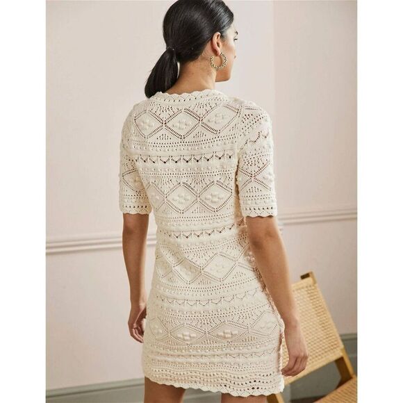 ✨BODEN Claudia Textured Knitted Sz 8R Dress✨ - Picture 3 of 11